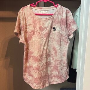 Abercrombie Kids Pink Tie-Dye Short Sleeve Tee